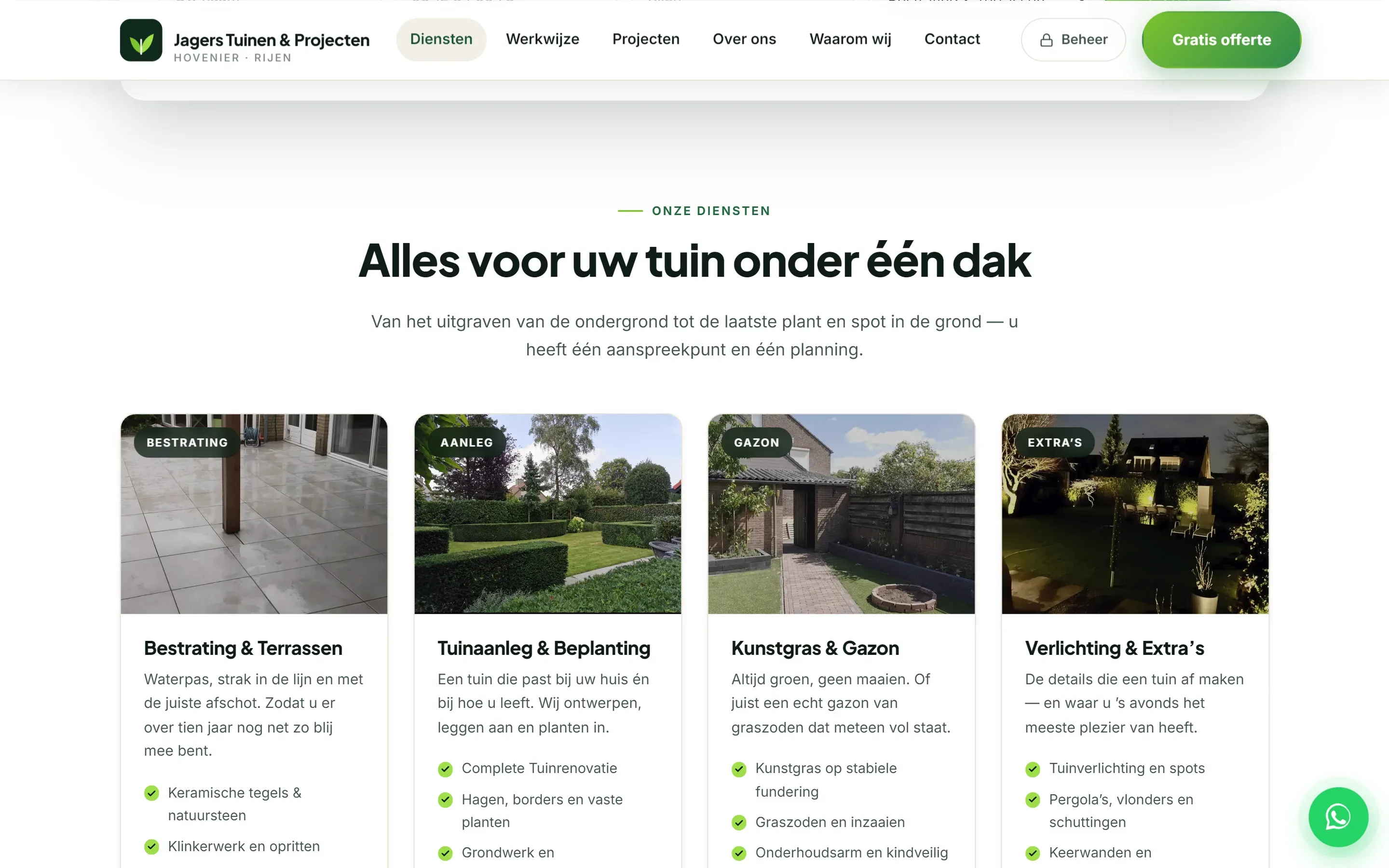 Buitenprojecten Diensten
