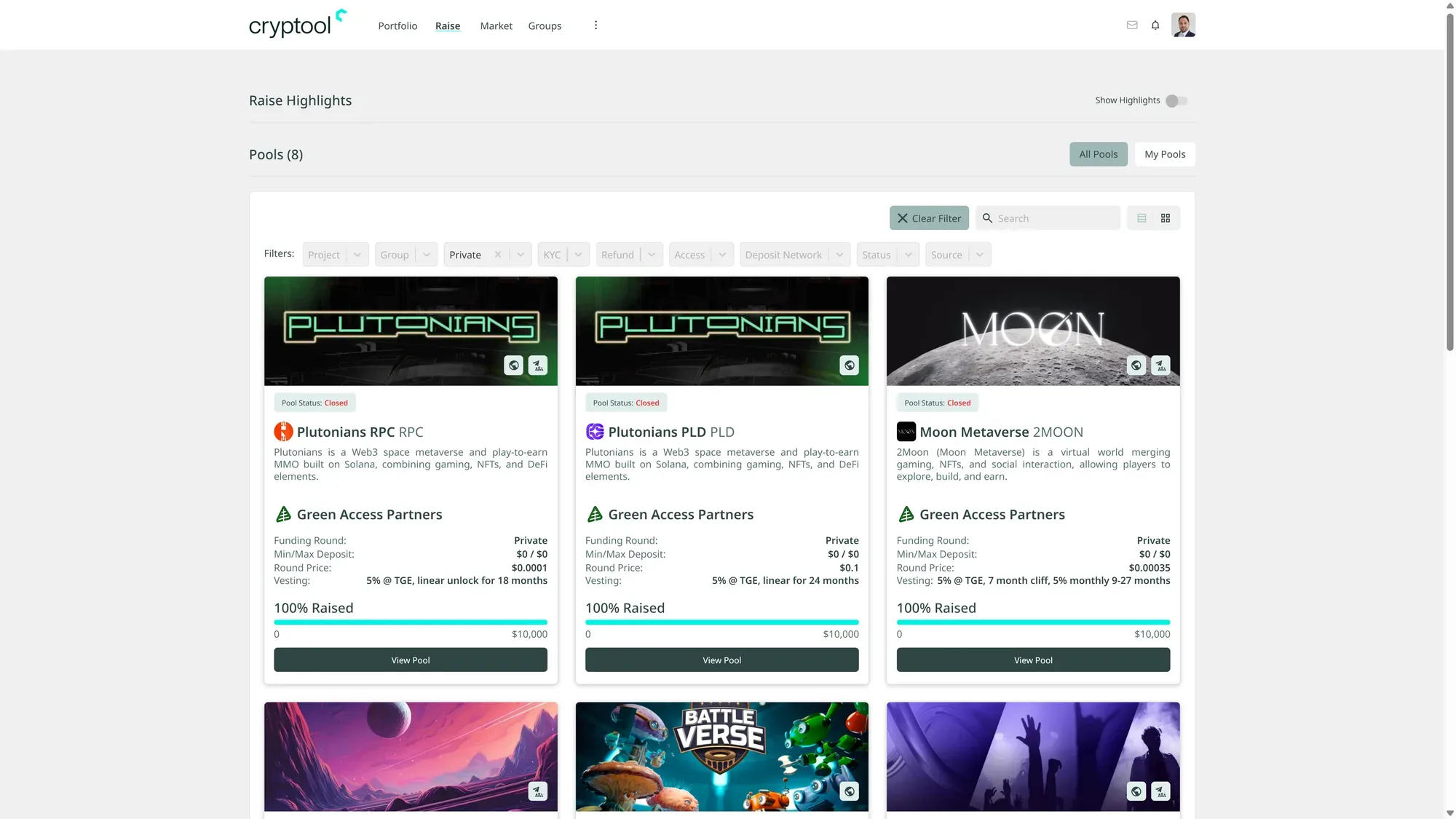 Cryptool.io Portfolio