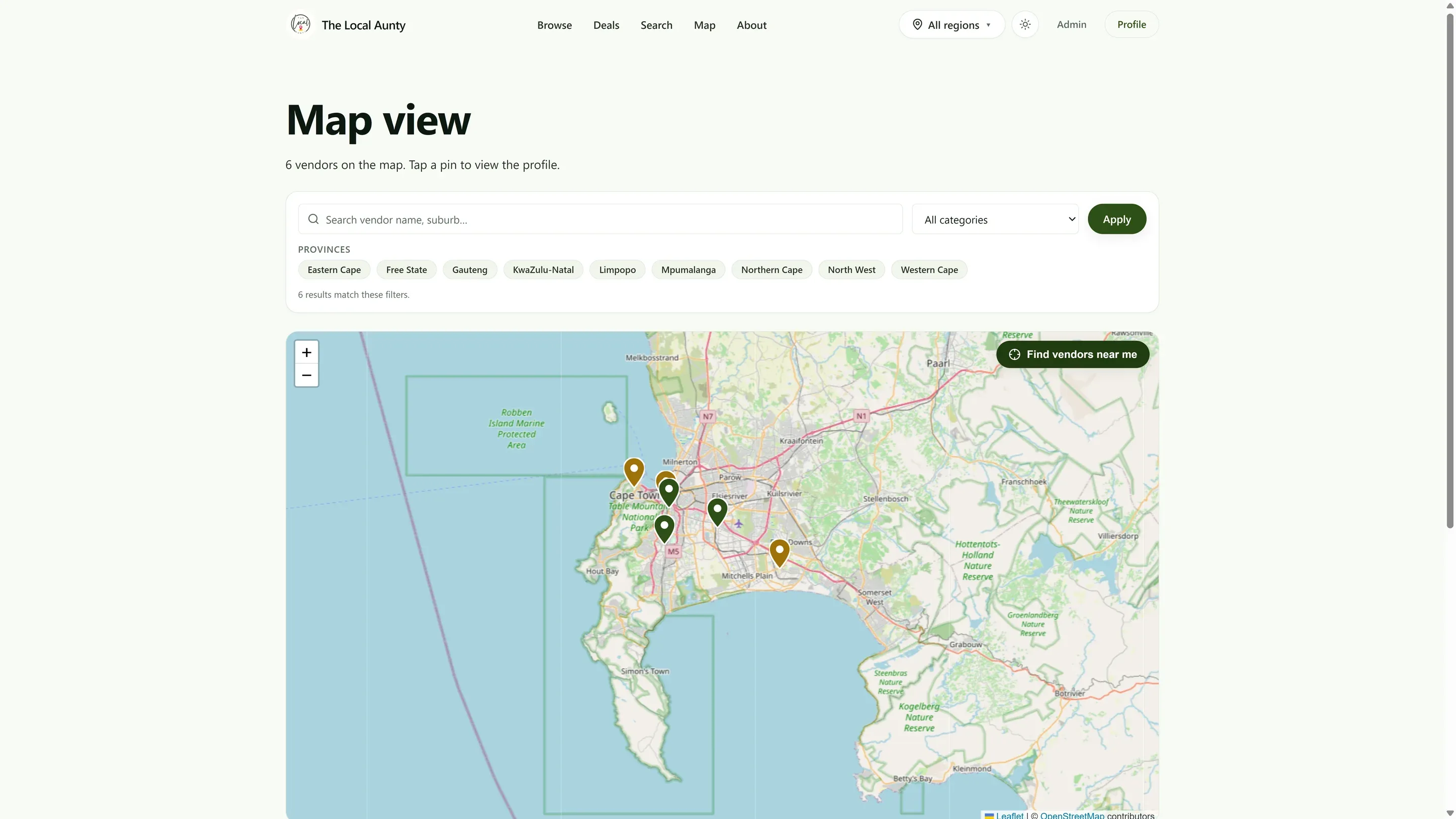 The Local Aunty Map