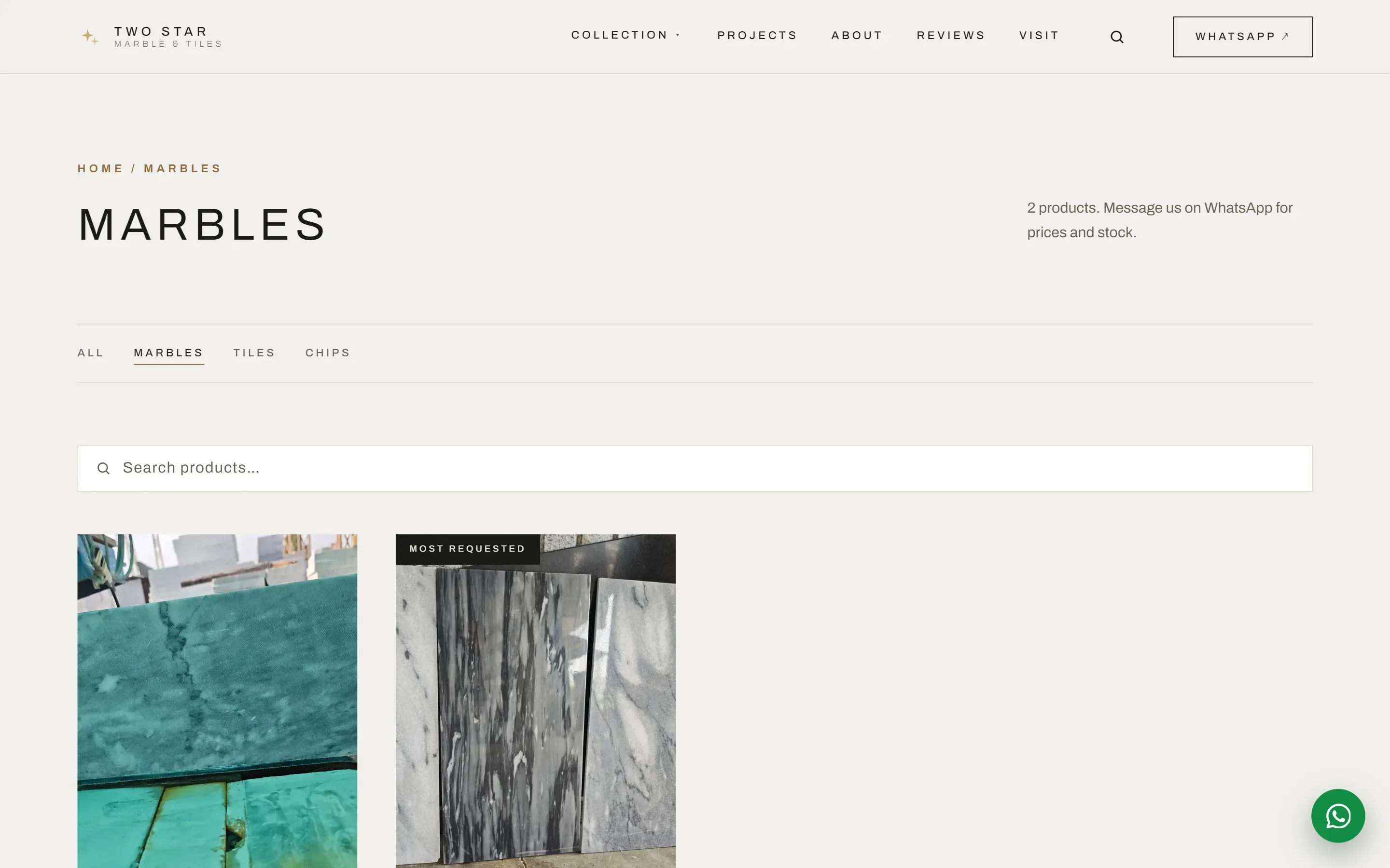 Two Star Marble Marbles